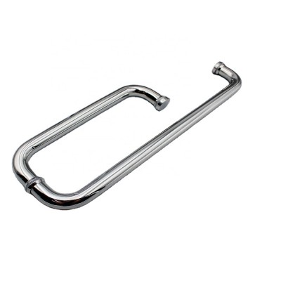 CE Certificate Stainless Steel Glass Shower Door Pull Handle For Bathroom