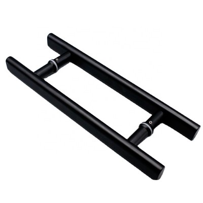 Mexico Market Top Sale Black Shower Screen Glass Door Lever Handle Stainless Steel Door Handle